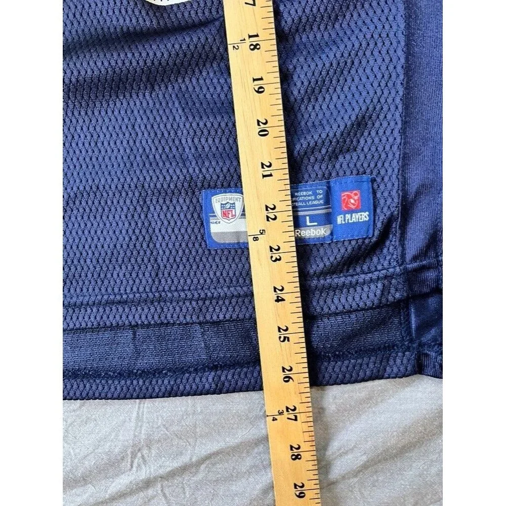 Saint Louis Rams Jackson NFL Jersey Boys Large Blue Short Sleeve‎ Pullover.